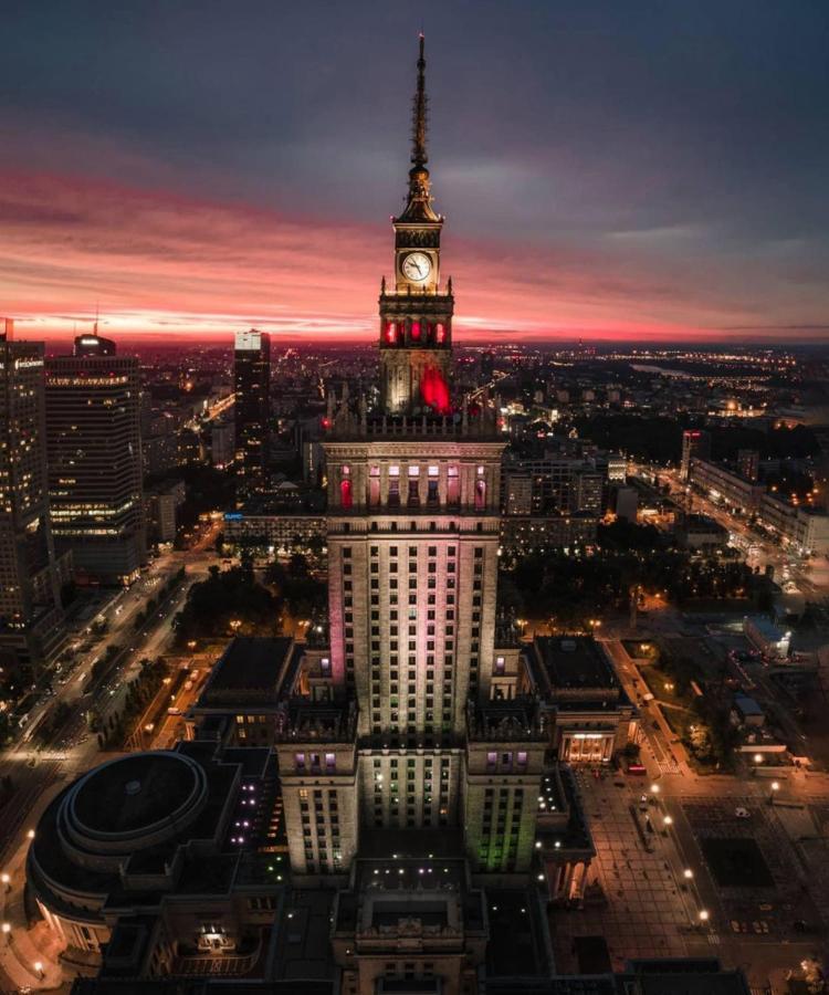 Super Apartament Brown 2X Metro Nowy Wifi Netflix Spotify Panorama Miasta Warsaw Exterior photo